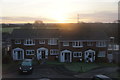 New Year sunrise over Leas Close, Chessington