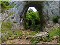SK1452 : Natural arch at Reynard's Cave by Mat Fascione