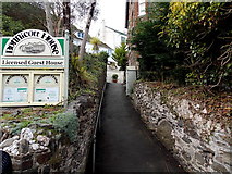 SS7249 : Bonnicott House name sign, Lynmouth by Jaggery