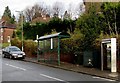 Brynglas Avenue bus shelter and BT phonebox, Newport