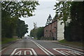 Terraced cottages by the A10, Buckland