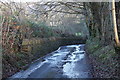 Stone retaining wall, Twyn College Lane