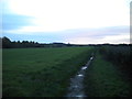 Public footpath to Whyburn Farm