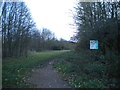 Entrance to Dobpark nature reserve from Washdyke Lane