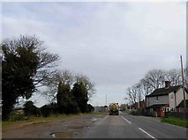 TF0444 : Rauceby level crossing ahead on the A153 by Steve  Fareham