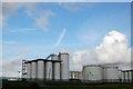 Storage tanks, industrial plant near Partington