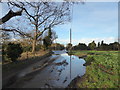 Looking towards the crossroads on the B1084