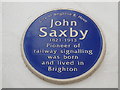 Blue plaque on Brighton Station (b)