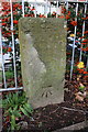 Benchmark on boundary stone, Wootton Road