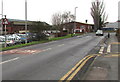 Warning sign - bend ahead, Barrs Court Road, Hereford