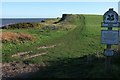 TG1243 : Coast path north of Dead Man's Hill by Derek Harper