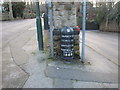 Boundary marker at the junction of Mapperley Road and Redcliffe Road