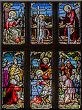SK9057 : Stained glass window, St Mary's church, Carlton-le-Moorland by Julian P Guffogg