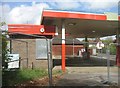 Derelict petrol station