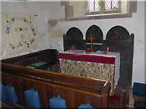 SP5621 : St Mary, Chesterton: altar (a) by Basher Eyre