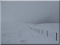 NS8413 : Snow on Glengaber Hill by Alan O'Dowd
