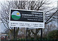 Sign for Greenfield Community College