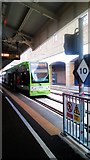 TQ2470 : Tram at Wimbledon Station by PAUL FARMER