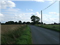 Minor road towards Mendlesham