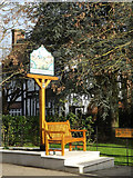 TL1714 : Wheathamptead Village sign by Geographer