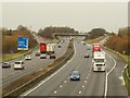 SJ7761 : M6 junction 17 from the south by Stephen Craven
