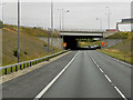 SE4724 : A1(M) Link Road, Holmfield Interchange by David Dixon