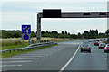 SE4821 : End of Motorway Sign, Southbound A1(M) near to Darrington by David Dixon