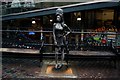 View of the Amy Winehouse statue in the Camden Stables Market