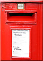 Detail on George VI postbox, North Marine Drive