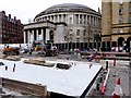 SJ8397 : Central Library and Metrolink Work, St Peter's Square by David Dixon