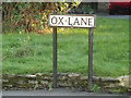 Ox Lane sign