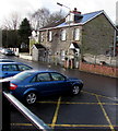 Houses facing Ystrad Mynach railway station