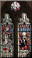 TQ5096 : St Mary the Virgin, Stapleford Abbotts - Stained glass window by John Salmon