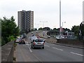 Eastbound view of Redbridge flyover and Redbridge Towers