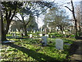 The churchyard of St Paulinus, Crayford