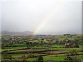 A rainbow over Llanuwchllyn