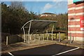 SX9066 : Bicycle stand, Carpet Right, Torquay by Derek Harper