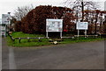 Entrance road to Pucklechurch Community Centre and Social Club