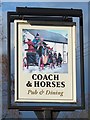 Sign for The Coach & Horses, Ickenham