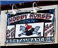 Hobby Horse Inn name sign, Brynmawr