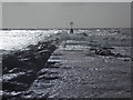 SZ1790 : Hengistbury Head: breakwater at the end of Poole Bay by Chris Downer