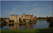 TQ8353 : Leeds Castle from across the moat by Michael Garlick