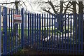 Barrier across path, Torquay Girls