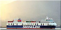 J3778 : The "Stena Performer" departing Belfast (February 2016) by Albert Bridge