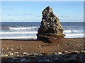 NZ4346 : Sea Stack on Blast Beach by Oliver Dixon