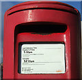 Detail, Elizabeth II postbox outside Hunmanby Post Office