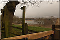 A path near Rostherne Mere with a view of the mere