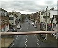 Coombe Road, New Malden, as seen from the railway