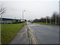 Access road, industrial estate, Hunmanby