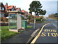 Bus stop and shelter on Filey Road